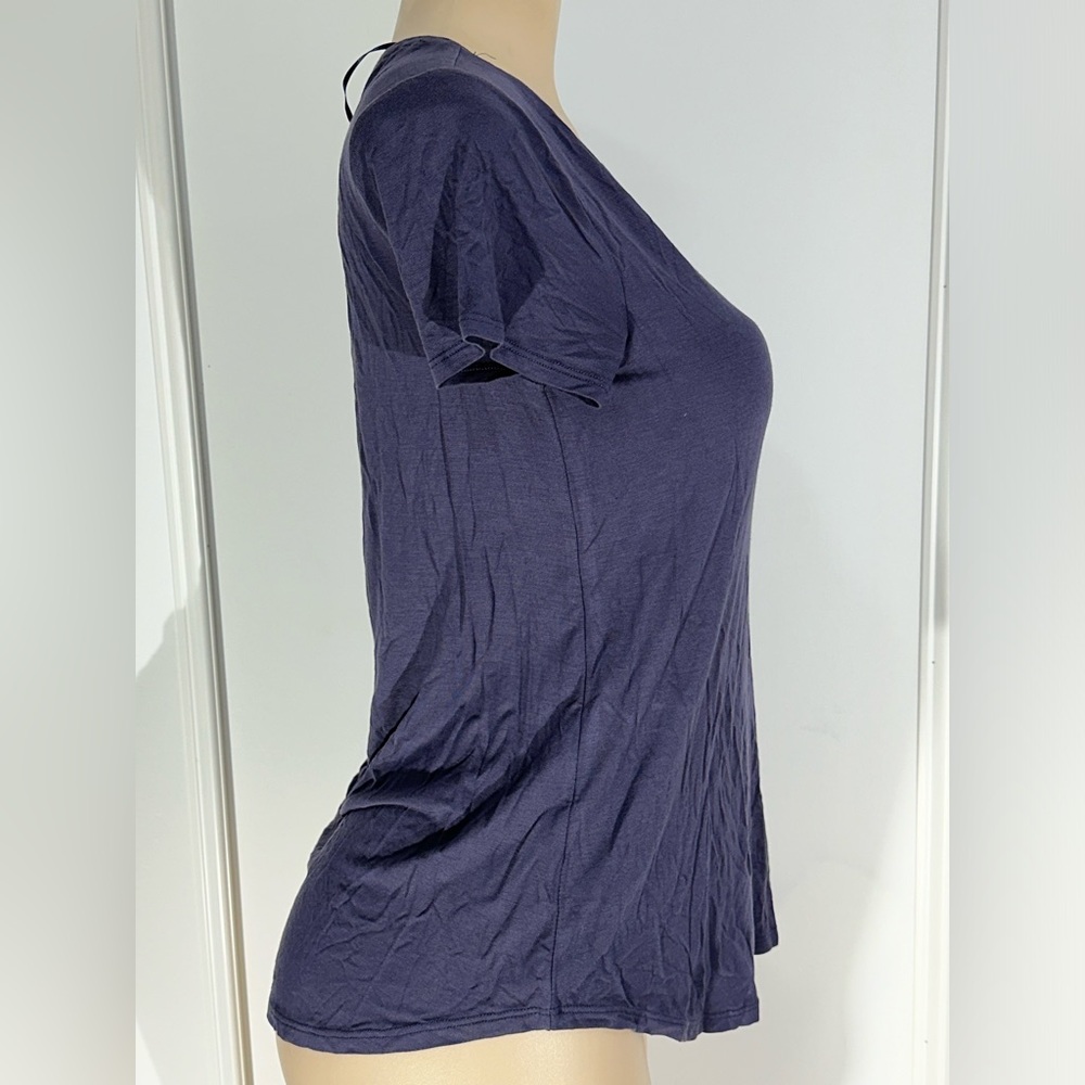 NWT Cupio Women's blue Short Sleeve Tee Top T Shirt Size Medium - Picture 4 of 5